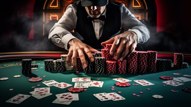 Live roulette wheel at Evolution Gaming studio with dealer preparing spin